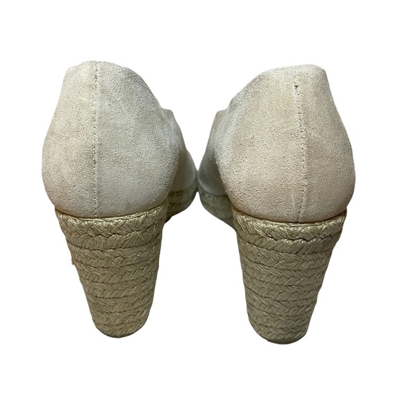 Vince Sonora Suede Asymmetrical Wedge Espadrilles Sz. 8.5 - Picture 6 of 6